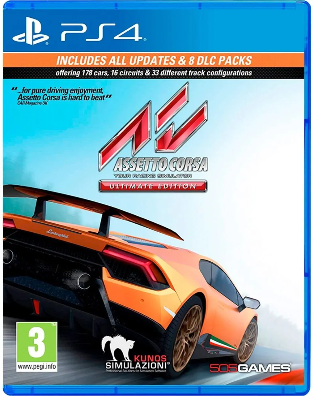 Игра Assetto Corsa Ultimate Edition для PS4